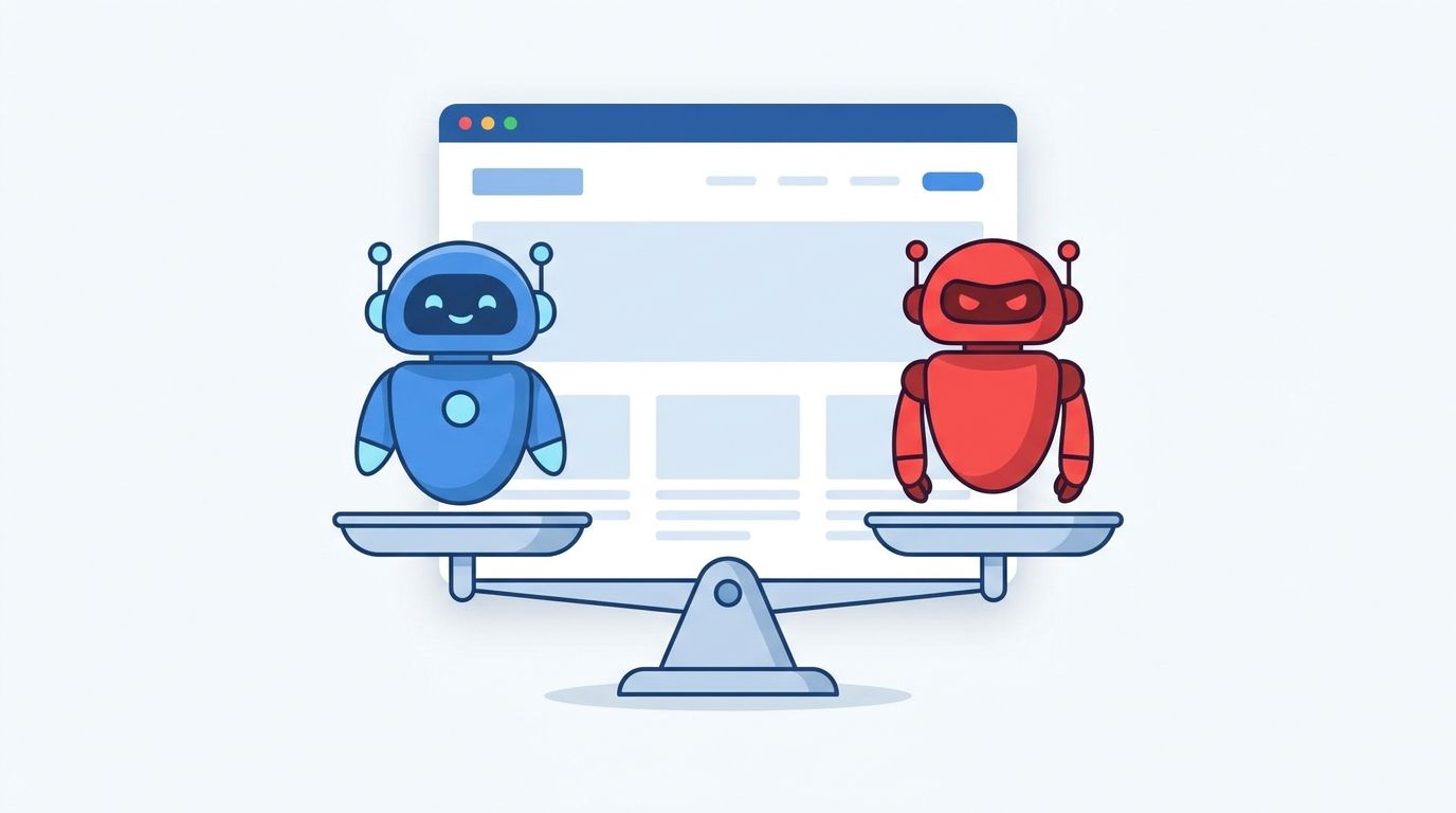 Bot buoni e bot cattivi su una bilancia: distinguere chi è utile da chi è dannoso